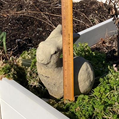 LOT 152: Pair of Bunny Rabbit Lawn Ornaments / Statues