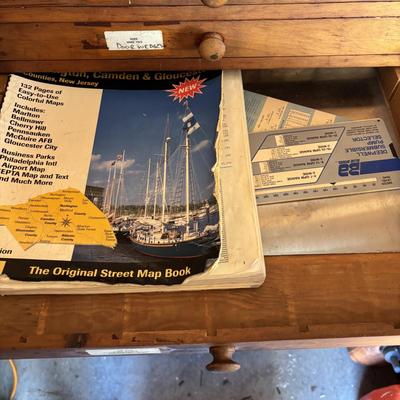 LOT 155: Wooden Chest of 15-Drawers Filled Nuts, Bolts, Screws, Hardware and More