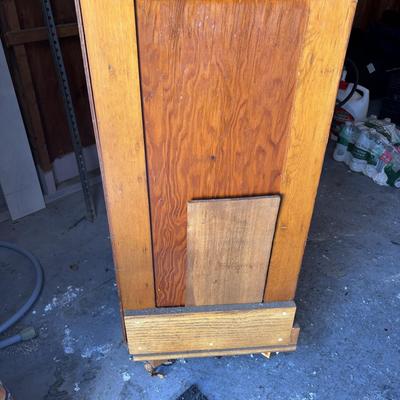 LOT 155: Wooden Chest of 15-Drawers Filled Nuts, Bolts, Screws, Hardware and More