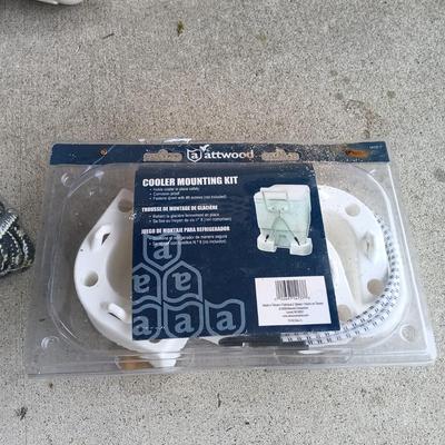 LOT 160: Attwood Cooler Mounting Kit, Attwood Boat Fenders, Playmate Coolers & More