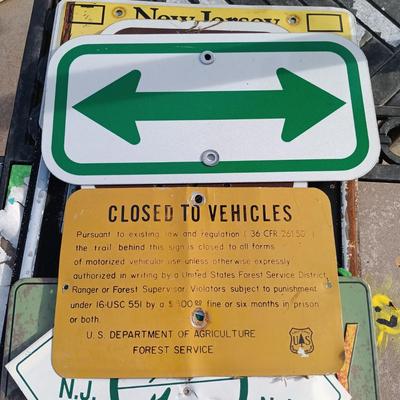 LOT 161: Vintage Metal Signs