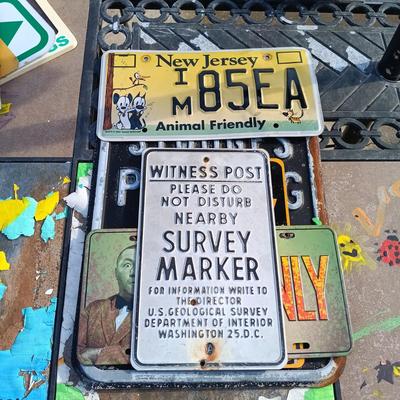 LOT 161: Vintage Metal Signs