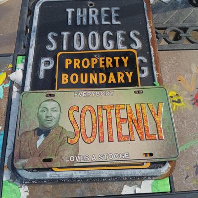 LOT 161: Vintage Metal Signs