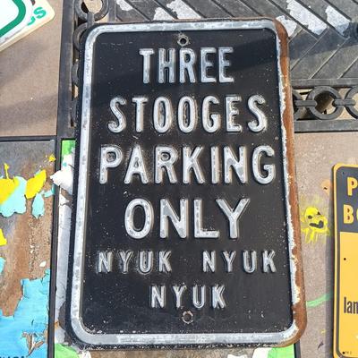 LOT 161: Vintage Metal Signs