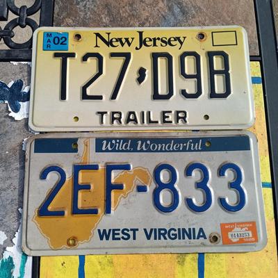 LOT 162: Vintage License Plate Collection