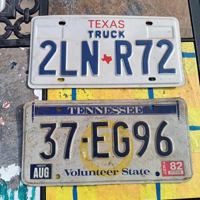 LOT 162: Vintage License Plate Collection