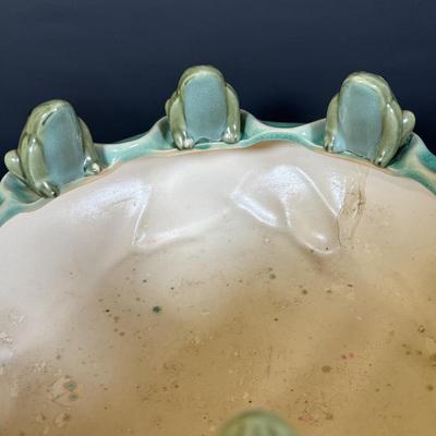 LOT 163: Vintage Ceramic Frog Planter