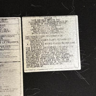 LOT 165: Faux Leather Sofa