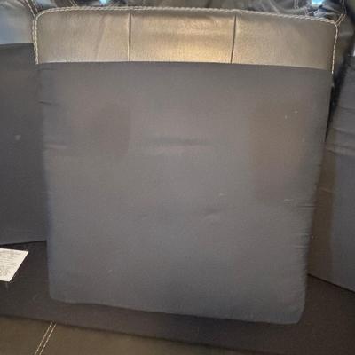 LOT 165: Faux Leather Sofa