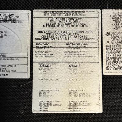 LOT 165: Faux Leather Sofa