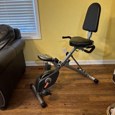 LOT 167: Exerpeutic Folding Fitness Exercise Bike