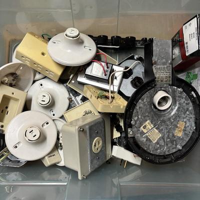 LOT 171: Electrical Lot: Outlets, Cover Plates, Boxes & More