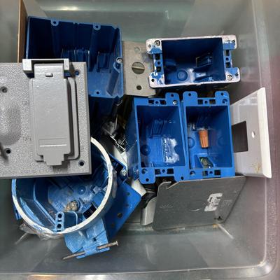 LOT 171: Electrical Lot: Outlets, Cover Plates, Boxes & More