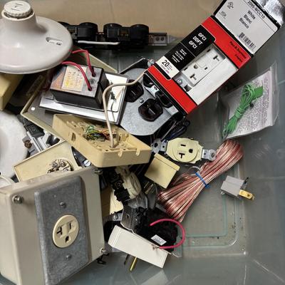 LOT 171: Electrical Lot: Outlets, Cover Plates, Boxes & More