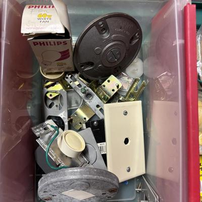 LOT 171: Electrical Lot: Outlets, Cover Plates, Boxes & More