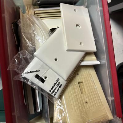 LOT 171: Electrical Lot: Outlets, Cover Plates, Boxes & More
