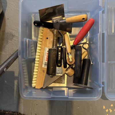 LOT 173: Werner 3-Step Folding Ladder w/Project Tray & More