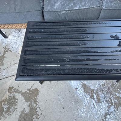 LOT 178: Outdoor Patio Furniture: Couch & Table