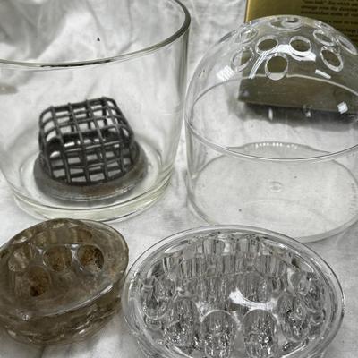 Plated Silver fernery Centerpiece Bowl with Pierced Lid Floral arranging