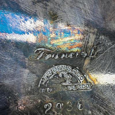 Plated Silver fernery Centerpiece Bowl with Pierced Lid Floral arranging