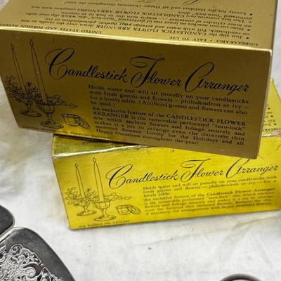 Plated Silver fernery Centerpiece Bowl with Pierced Lid Floral arranging