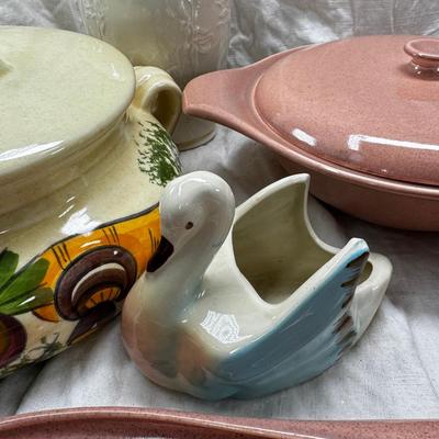 MCM Ceramics Russel Wright Mushroom casserole dish