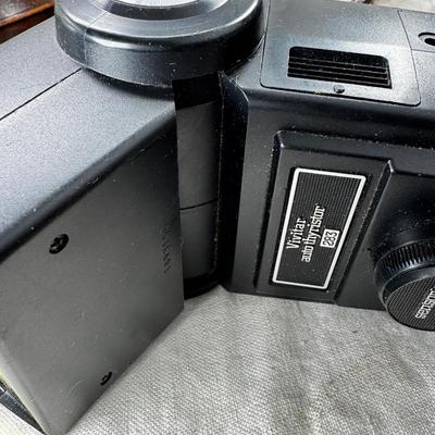 Vintage film cameras, cases light meters, flash lense