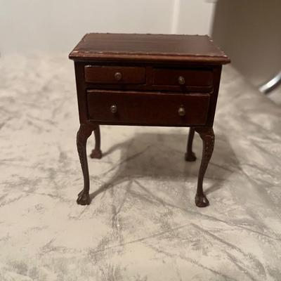 Wooden doll table