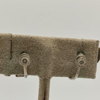 1920’s sterling screwback earrings