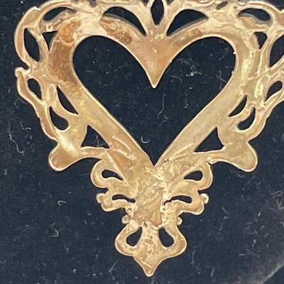 Vintage Jezlane sterling heart