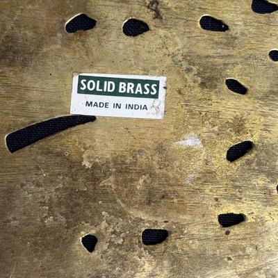 Vintage Brass Pot rest and wall hook