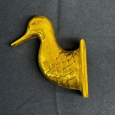 Brass Duck Coat Hook