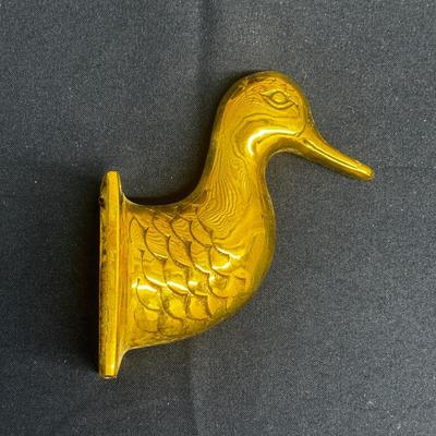 Brass Duck Coat Hook
