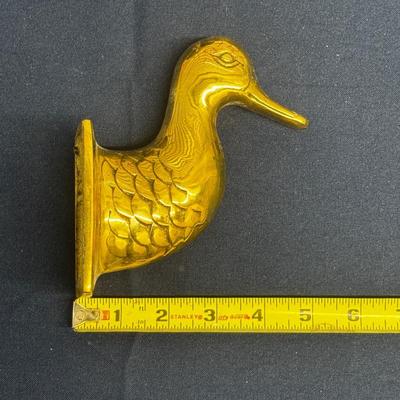 Brass Duck Coat Hook