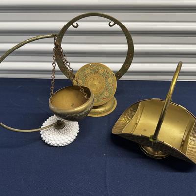 Vintage Brass Home Decor Lot