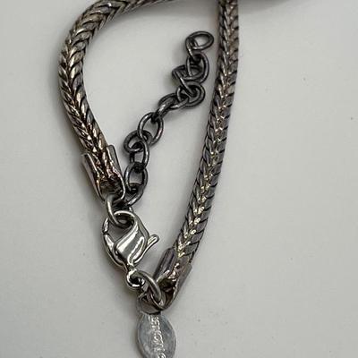 Thick Monet necklace with amethyst pendant