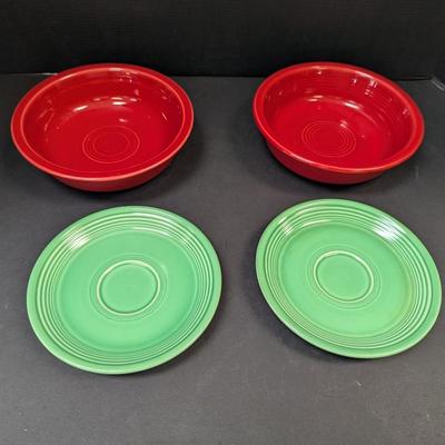 8 Pieces Of Genuine Fiesta HLC USA Dishes