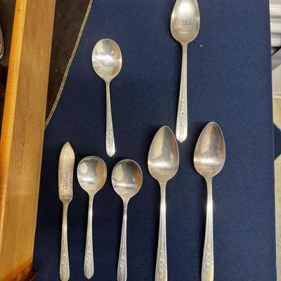 Vintage Nobility Plate Silverplate Flatware Set – Floral Pattern – Service for 12 (Approx.)