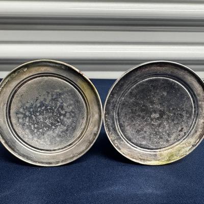 Antique Sterling Silver Weighted Candlesticks