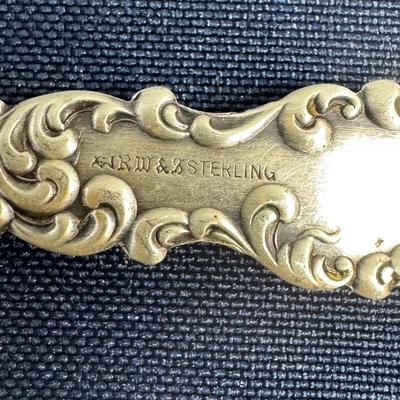 Antique Sterling Silver Serving Spoon & Fork Set – Rococo Scroll