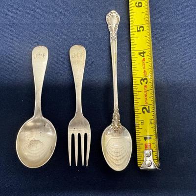 Sterling silver flatware lot