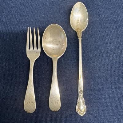 Sterling silver flatware lot
