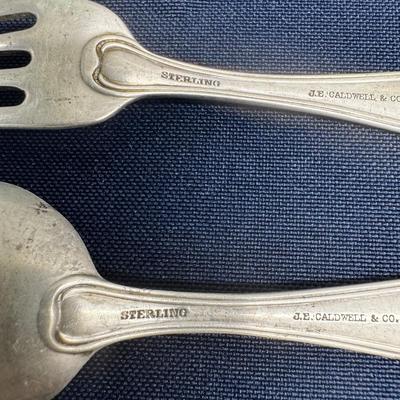 Sterling silver flatware lot