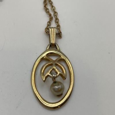 W Germany, moonstone clip ons and Sarah Cov necklace