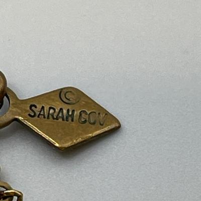 W Germany, moonstone clip ons and Sarah Cov necklace