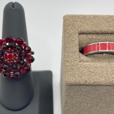 Red costume rings