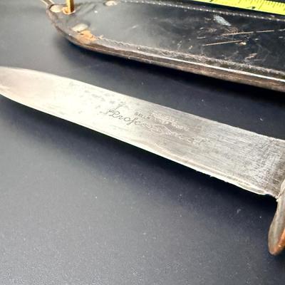 Antique c1920’s or earlier Russell Green River works Knife & Sheath