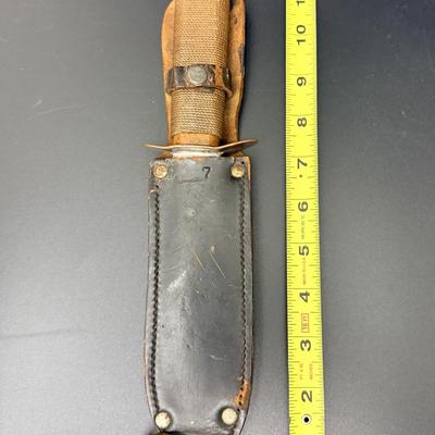 Antique c1920’s or earlier Russell Green River works Knife & Sheath