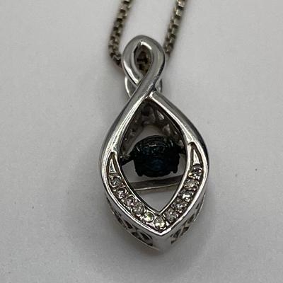 Sterling Tiger eye earrings and sterling necklace