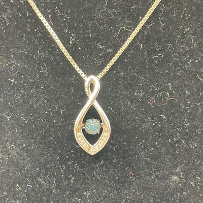 Sterling Tiger eye earrings and sterling necklace